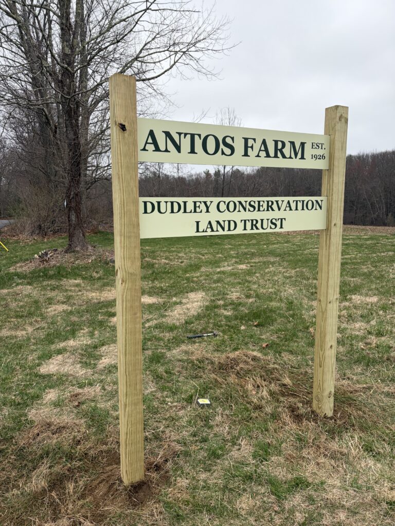 Antos Farm sign